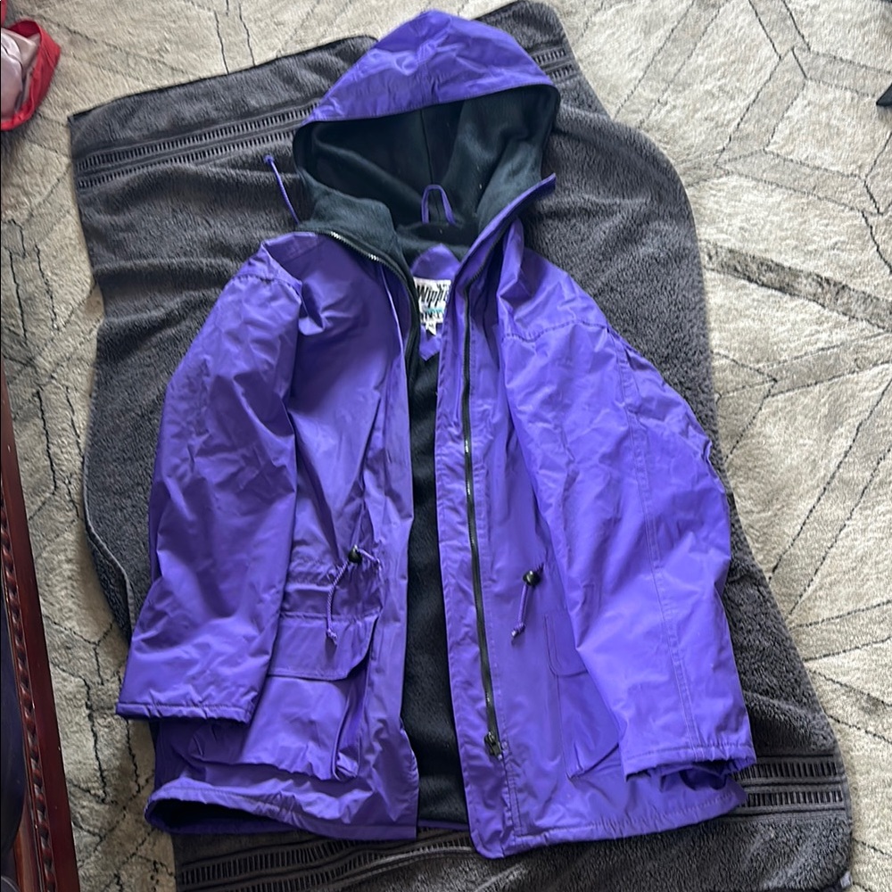 Purple Hooded Jacket